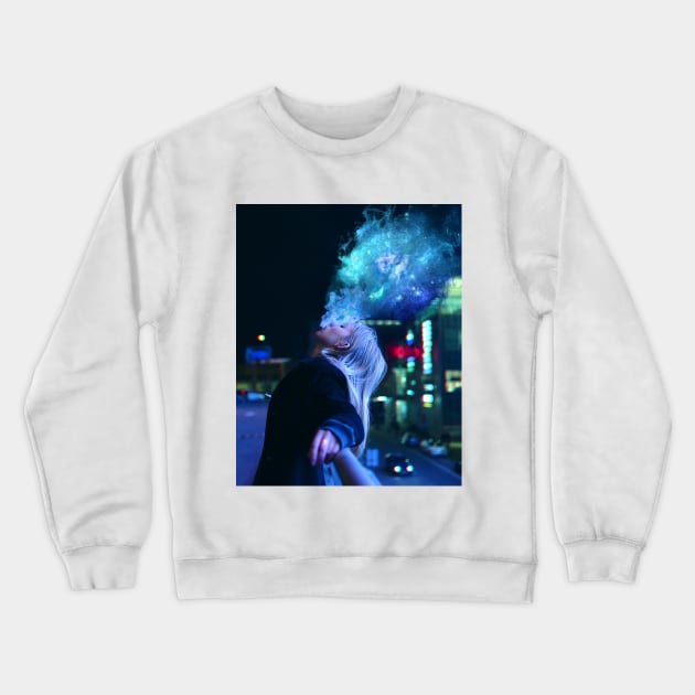 Show me your galaxies! Crewneck Sweatshirt by klajdmurataj